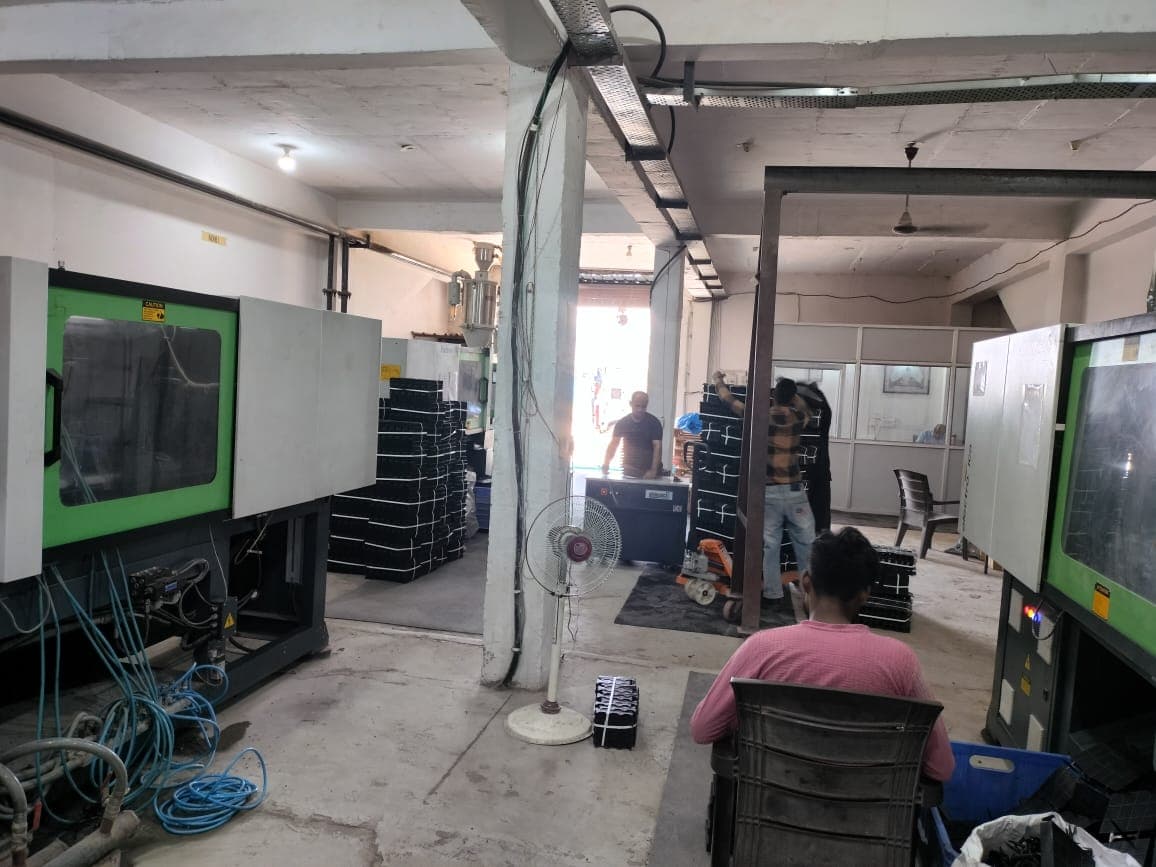 Anil Industry injection moulding plant floor